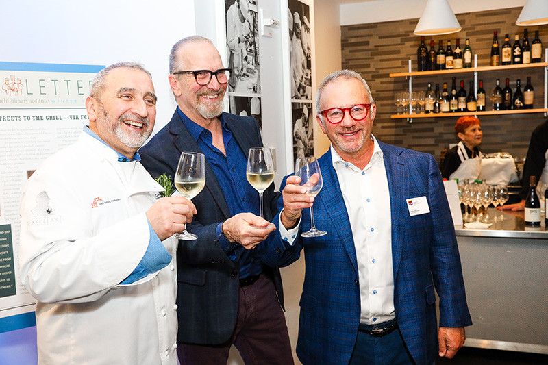 From left: Cesare Casella, Mishel Nischan and ICE Chairman and Founder Rick Smilow. Photo by Anthony Leo.