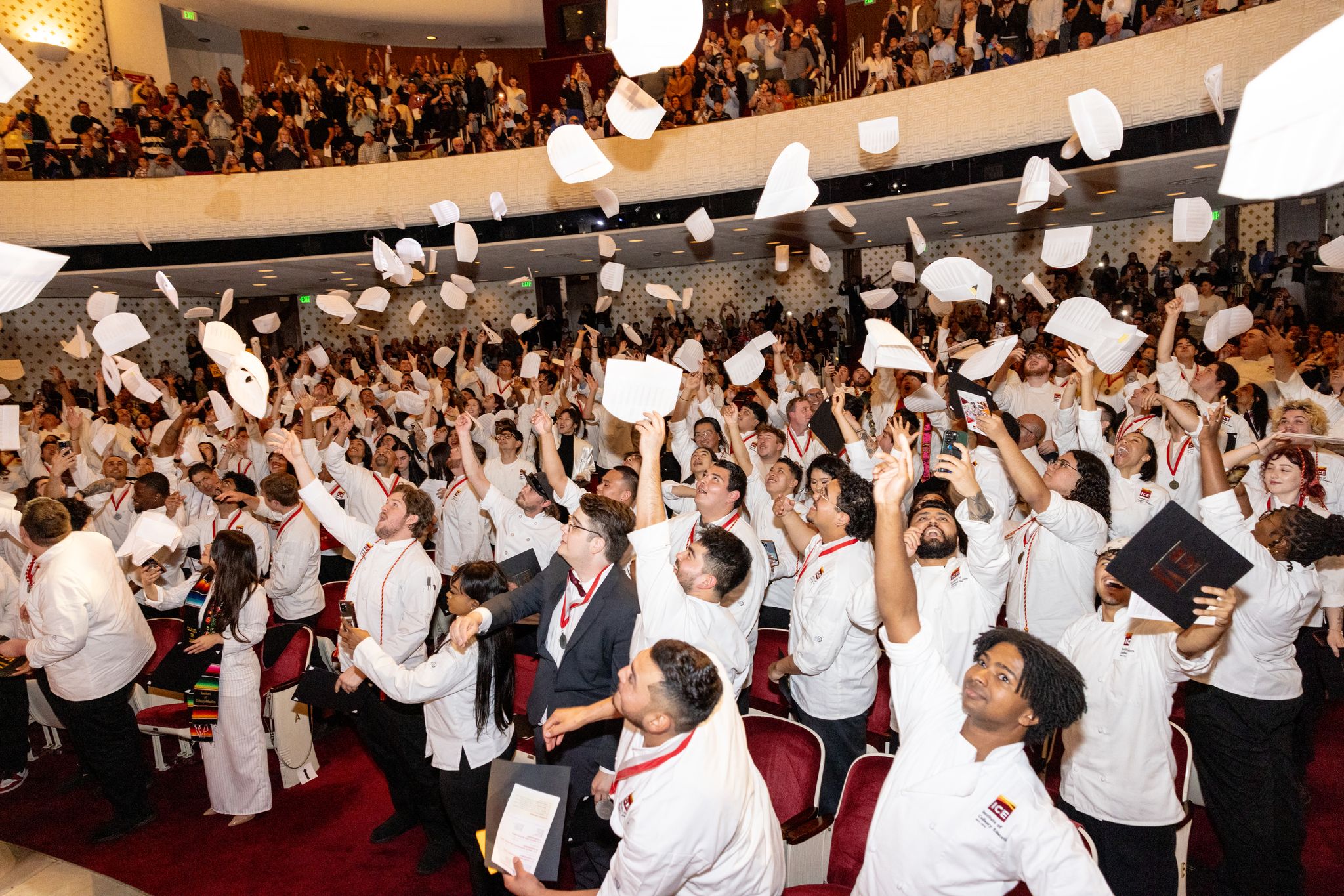 Graduates from the Institute of Culinary Education's Los Angeles campus.