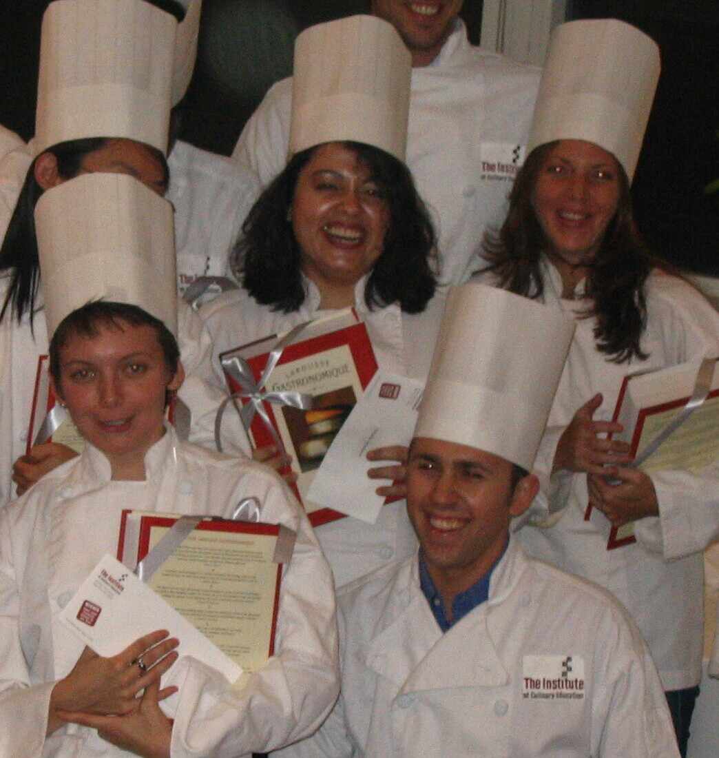 Chef Nilufer on graduation day at Institute of Culinary Education (ICE).