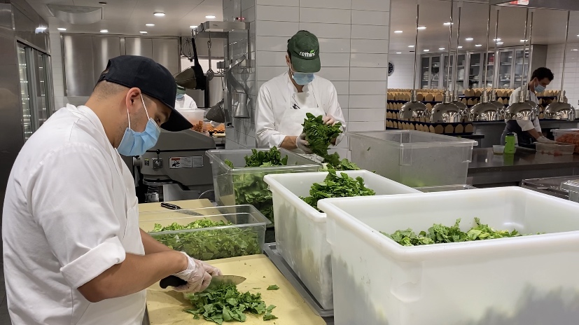 Connor works with Rethink at Eleven Madison Park