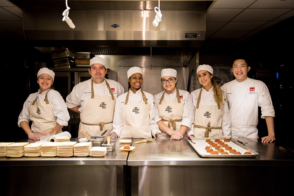 The James Beard Foundation hosted Chefs' Night Out at the Institute of Culinary Education in 2017.