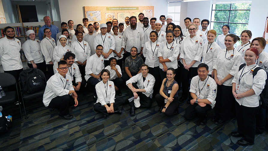 Chef and restaurateur Michael Cimarusti spoke to students at ICE's Los Angeles campus.