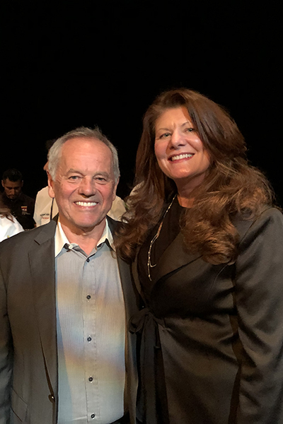 Chef Wolfgang Puck and Mishel LeDoux at ICE Los Angeles' 2019 commencement.