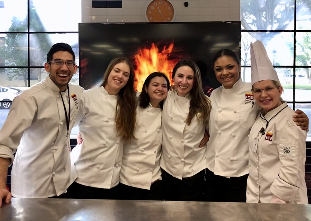 Chef Missy with a class of ICE students