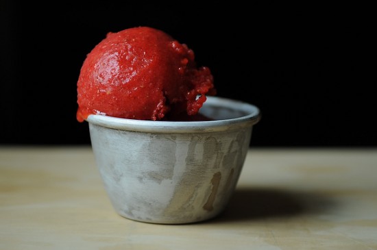 strawberry sorbet from Food52 Genius Recipes