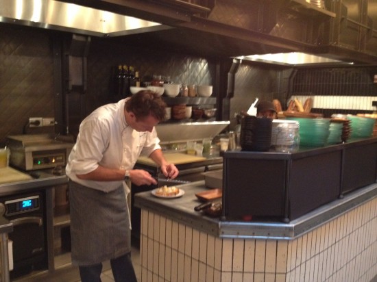 Marc Murphy at work at the Chef's Counter