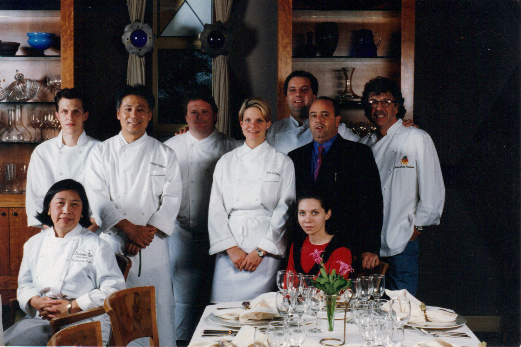 A picture taken in 1999 at Tribute restaurant during a Guest Chef Dinner