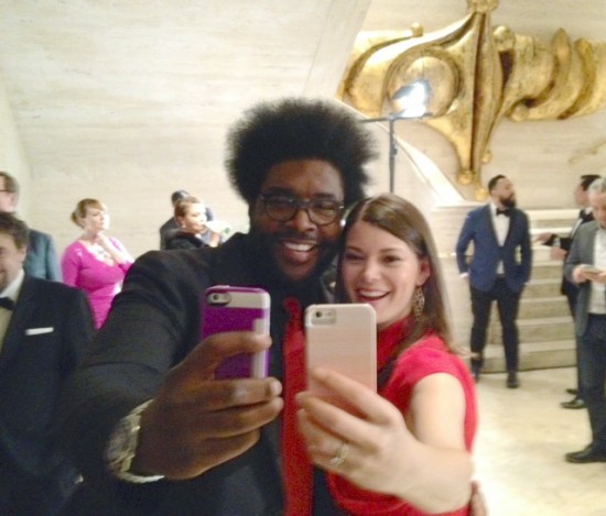 ICE President Rick Smilow caught up with alum Gail Simmons, nabbing a selfie with famed musician and food lover, Questlove.