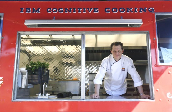 chef michael laiskonis in the IBM Watson food truck