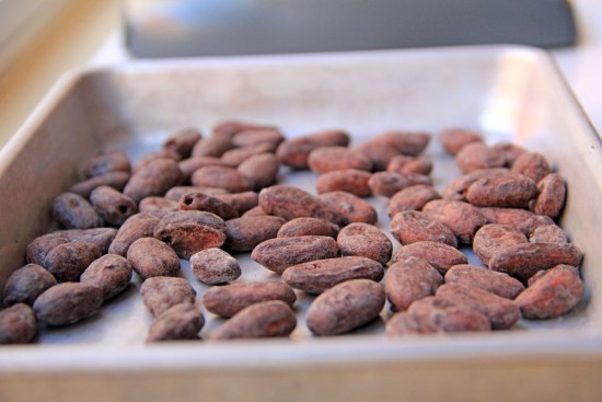 Michael Laiskonis Test Roasting Cocoa Bean Samples