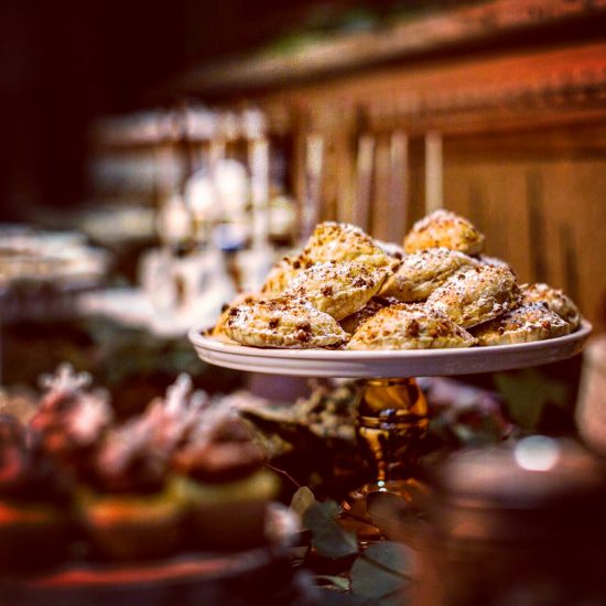 Cookie empanadas on display at culinary school in new york