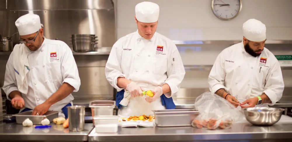 cooks working together in a professional kitchen