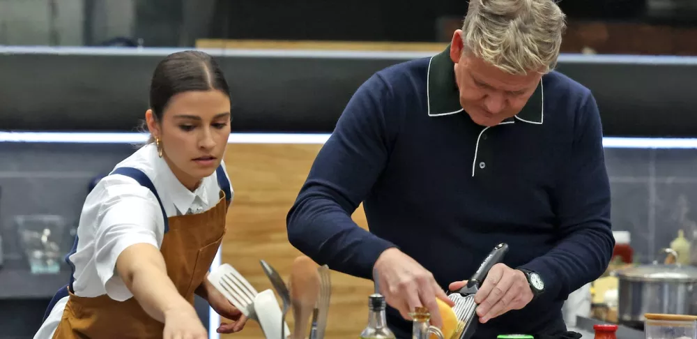 Chef Gabi Chappel cooks with Chef Gordon Ramsay on "Next Level Chef"