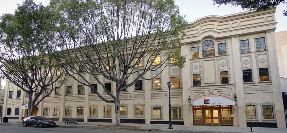 The outside of the ICE Los Angeles campus building