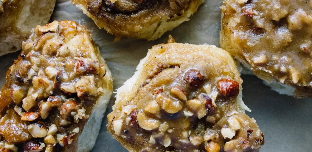 hazelnut sticky buns