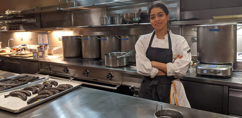 ICE alum Susete Araujo is a chef de partie at Alinea.