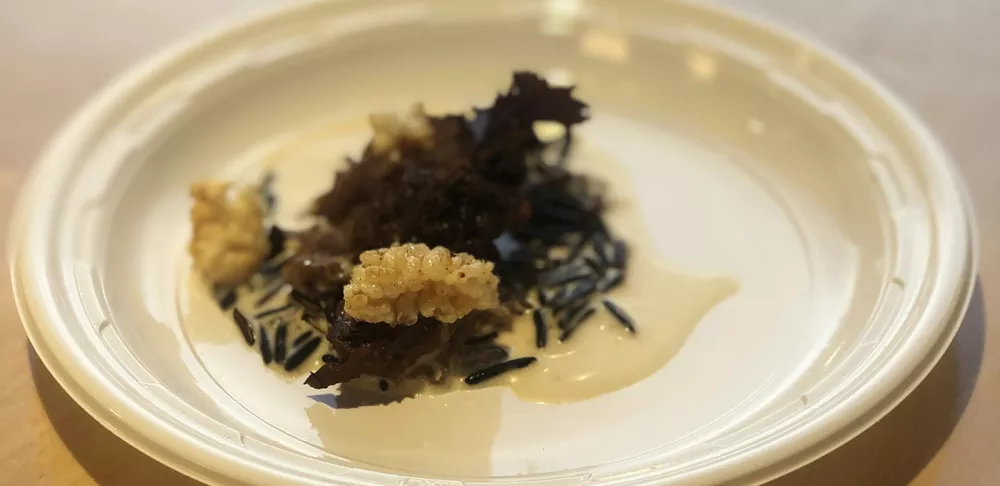 Chef Chris Scott's Carolina-style barbecue sample dish.