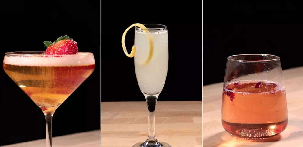 Champagne cocktails for the holidays