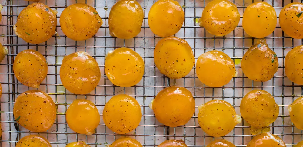 cured egg yolks