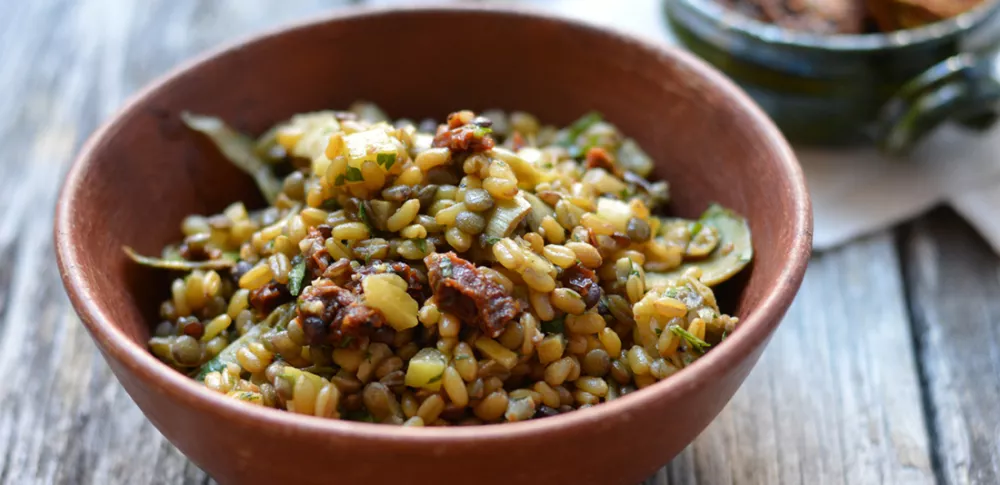 Freekeh-Lentil Salad