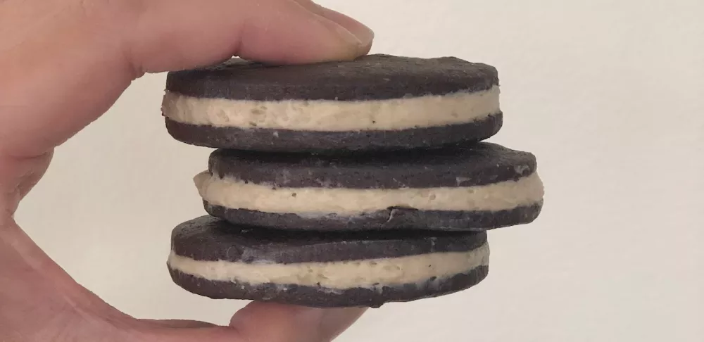 Korean misugaru cream oreos