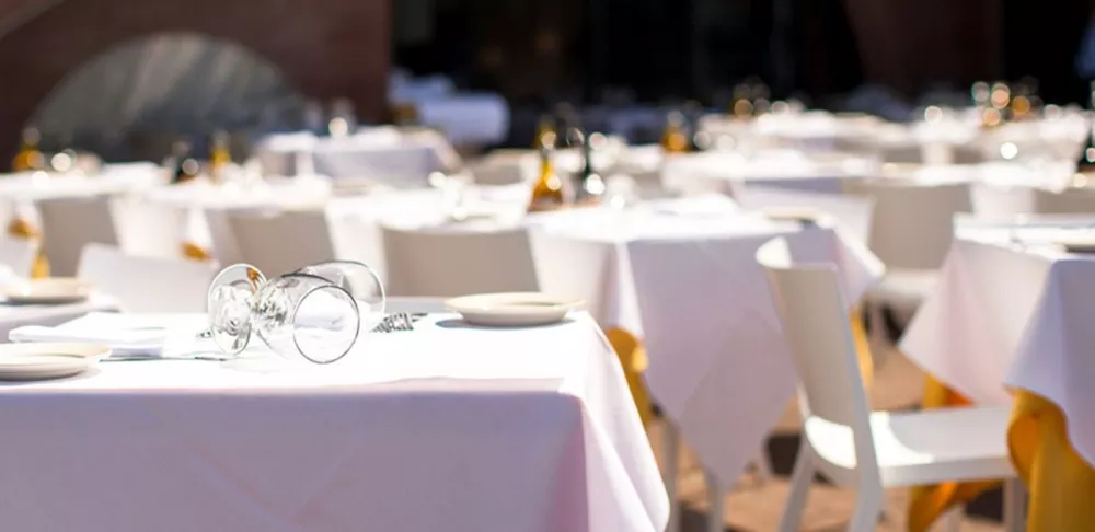 tables at chanterelle restaurant 