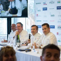 Chef James Kent at the Ment'or Competition.