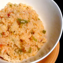 broken rice in a bowl