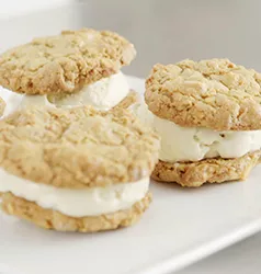 macadamia nut ice cream sandwiches