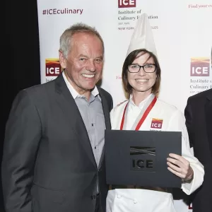 Cher and Wolfgang Puck at her ICE graduation