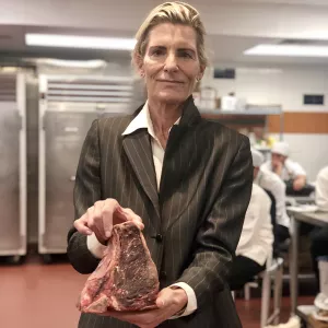Debra Rocker of Rocker Bros. Meat & Purveyors shared the ins and outs of sourcing with students at our Los Angeles campus.
