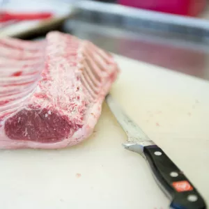 butchering lamb chops