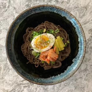 Chilled Soba with Gochujang Dressing