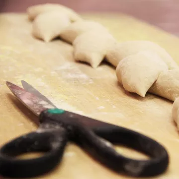 fresh french bread baked by chef michael laiskonis