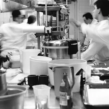 busy restaurant kitchen