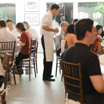 waiter in a restaurant