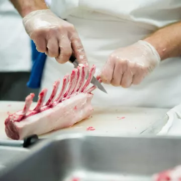 butchering lamb chops