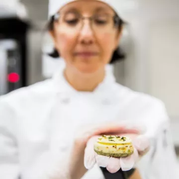 Rebecca Ng with her umami cookie