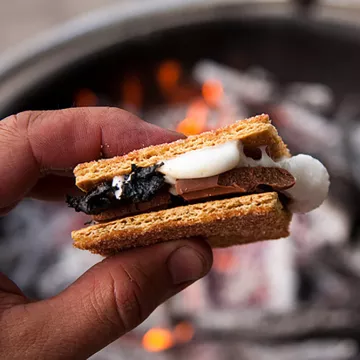 Smore over a fire