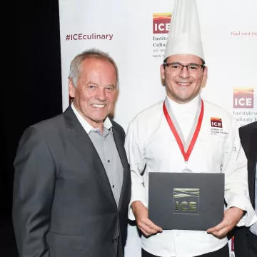 Saul Silva with Wolfgang Puck