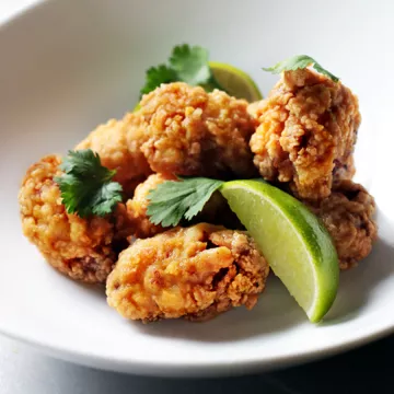 Boneless deep fried citrus chicken wings