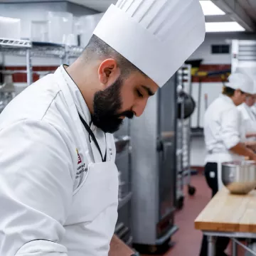 Chef Sohrob Esmaili in the kitchen