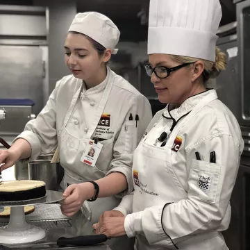 Chef Missy Smith-Chapman in the kitchen.