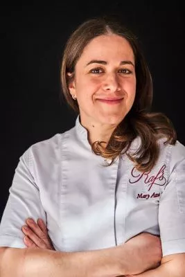 Photo of Chef Mary Attea, arms folded. Photo Credit: Gentl & Hyers