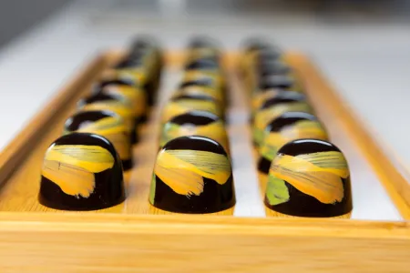 Painted Bonbons prepared in Advanced Pastry & Baking Techniques course