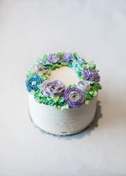 Buttercream flower cake