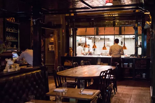 The Breslin, the restaurant and bar operated by Chef April Bloomfield inside the Ace Hotel in New York City