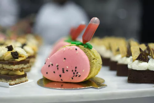 A pastry created in the Center for Advanced Pastry Studies at the Institute of Culinary Education