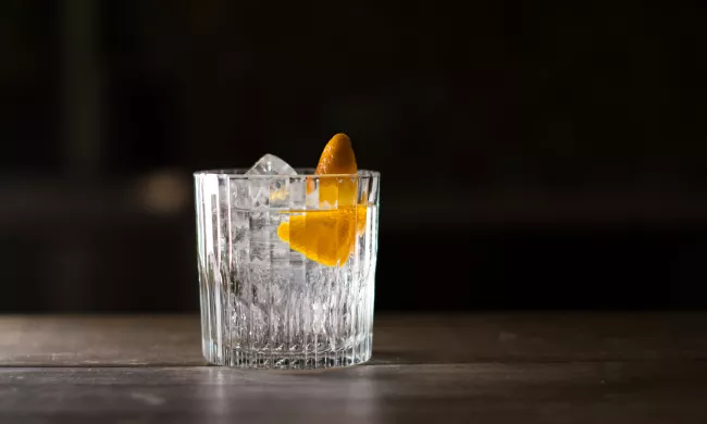 Old fashioned cocktail
