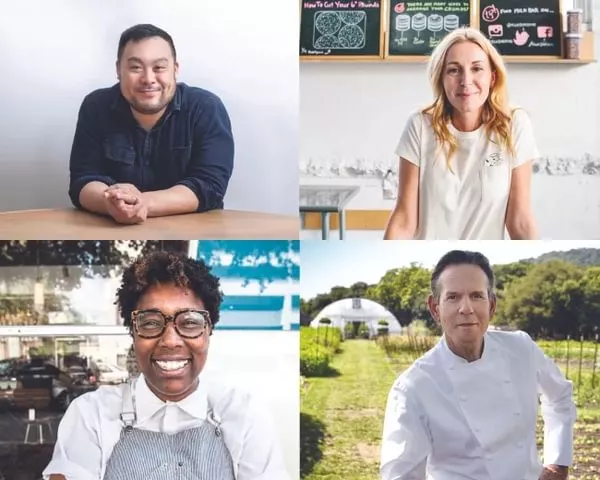 Past ICE guest speakers chefs David Chang, Christina Tosi, Mashama Bailey and Thomas Keller